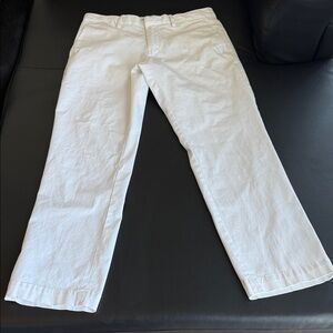 Banana Republic Aiden Slim Fit White Pants Men’s Chinos Size 32x30